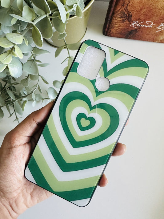 Y2k green heart case