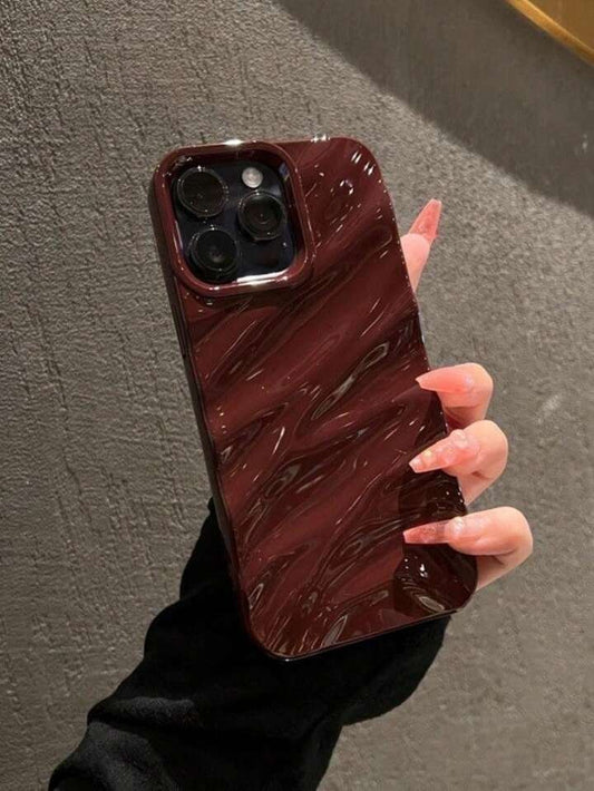 cherry red wavy 3d case
