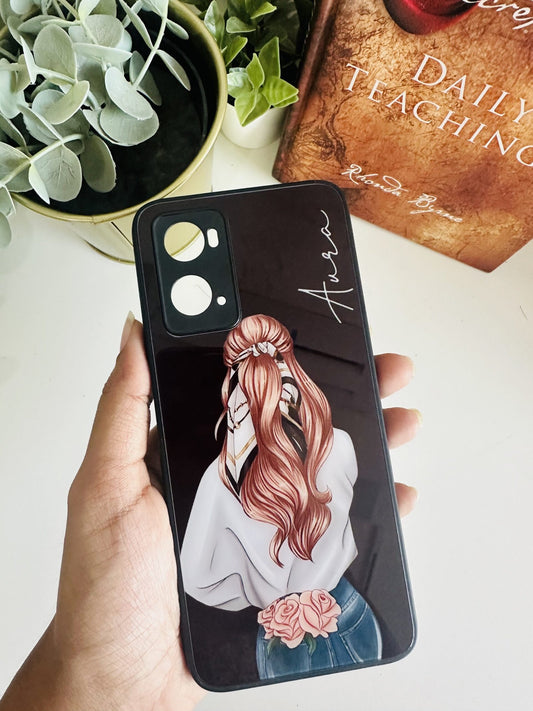 Hair scarf black girl illustration case