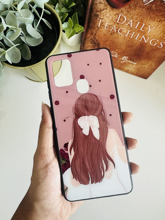 Bow girl illustration case