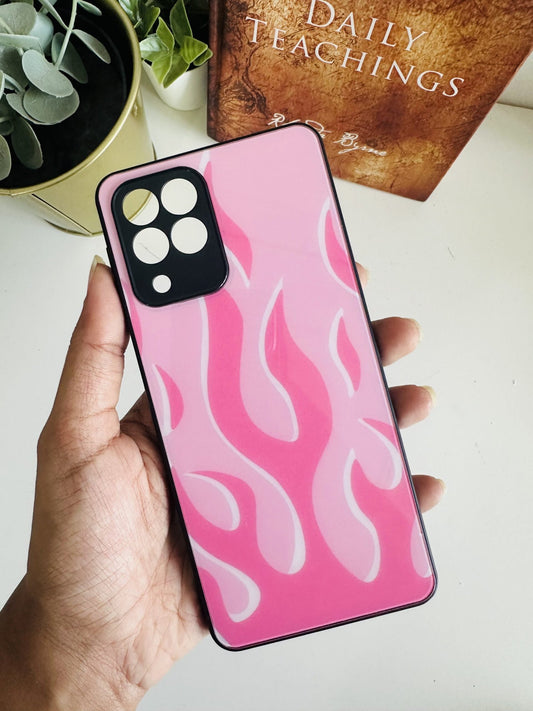 Pink flames designer case