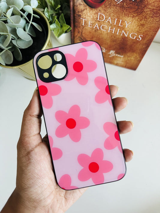 Pink flower designer case