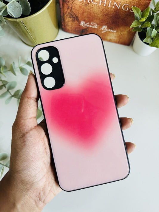 Pink heart affirmation case
