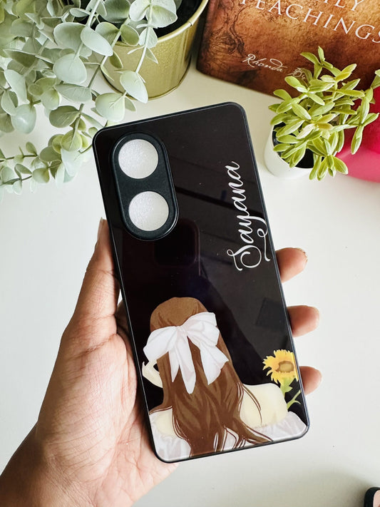 Bow girl black case
