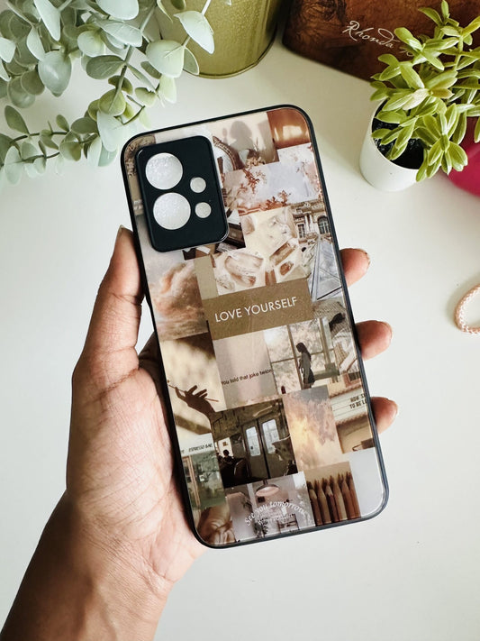Aesthetic brown love yourself case