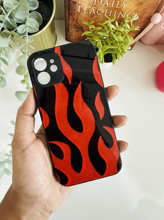 Red flames case