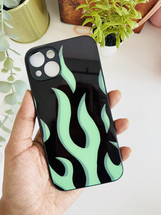 Green flames case