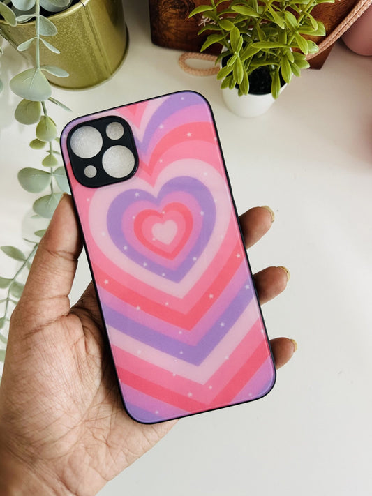 Y2k bubblegum heart case