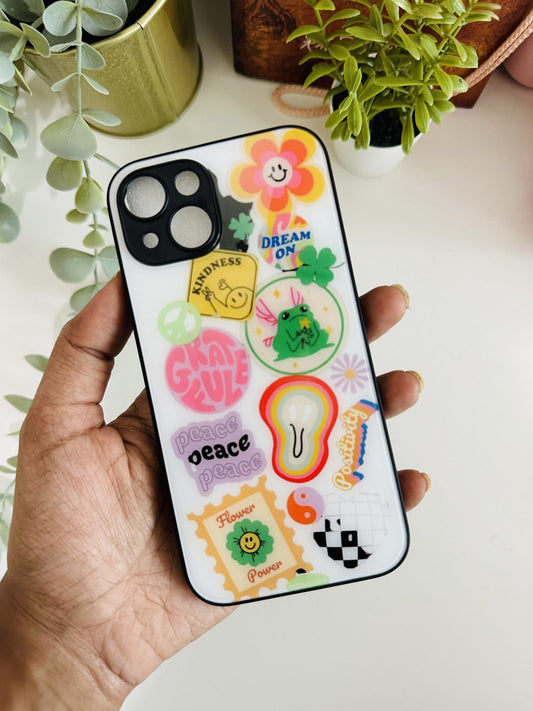 Y2k peace doodle case