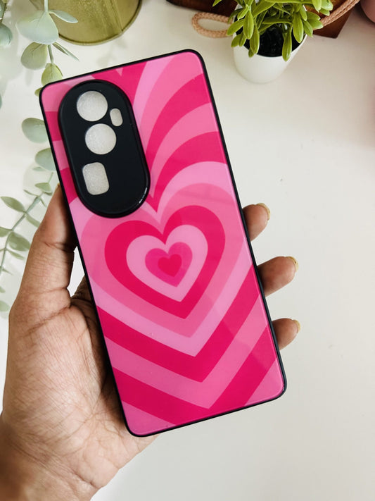 Y2k pink heart case