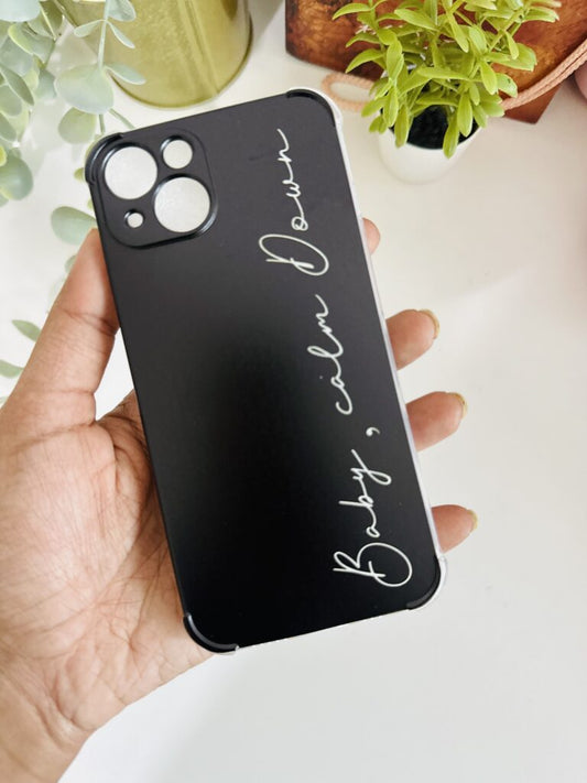 Black custom Name / Quote case