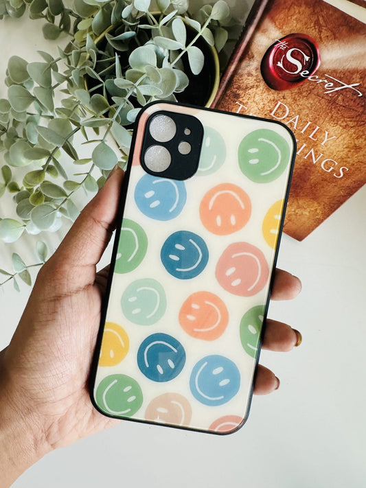 Colourful smiley case