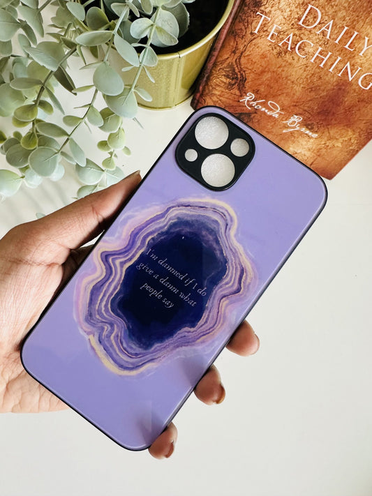 Agate purple quote case