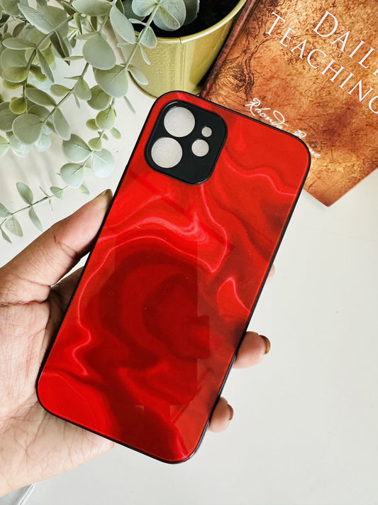 Red agate designer case