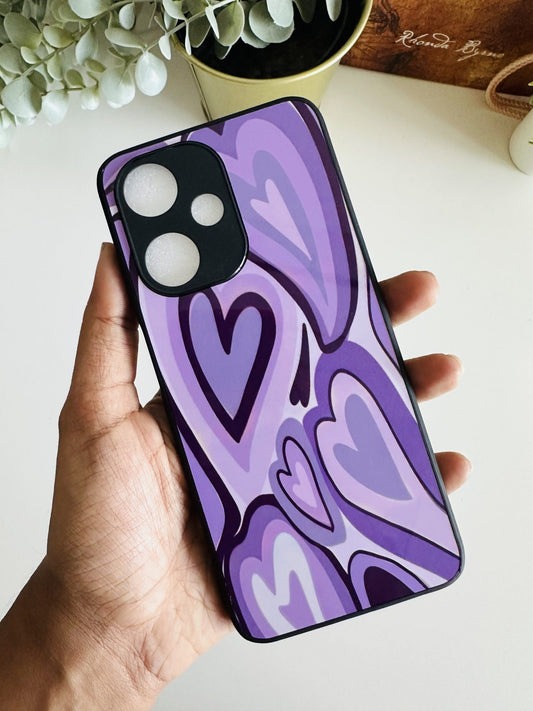 Swaddle purple hearts case