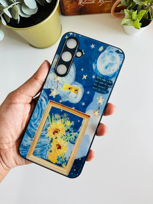 Starry night sunflower case