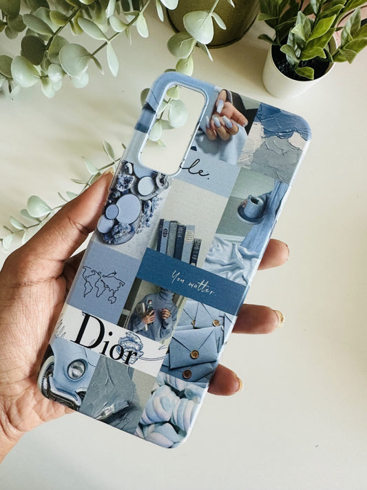 Dior blue aesthetic case