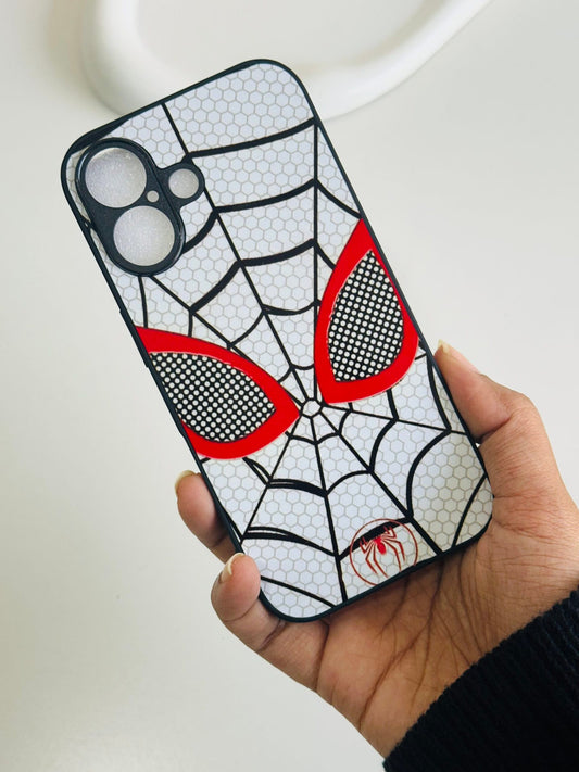 The white red eye  spiderman case
