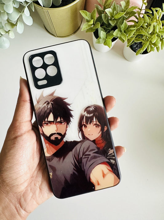 Anime couple designer case