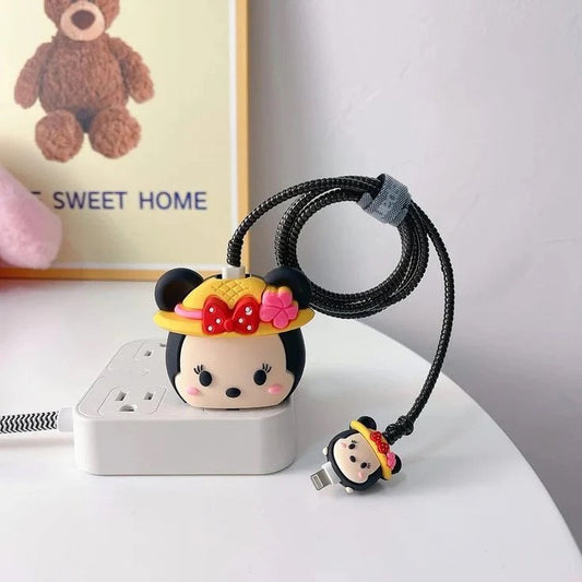 Minni iphone cable charge protector case