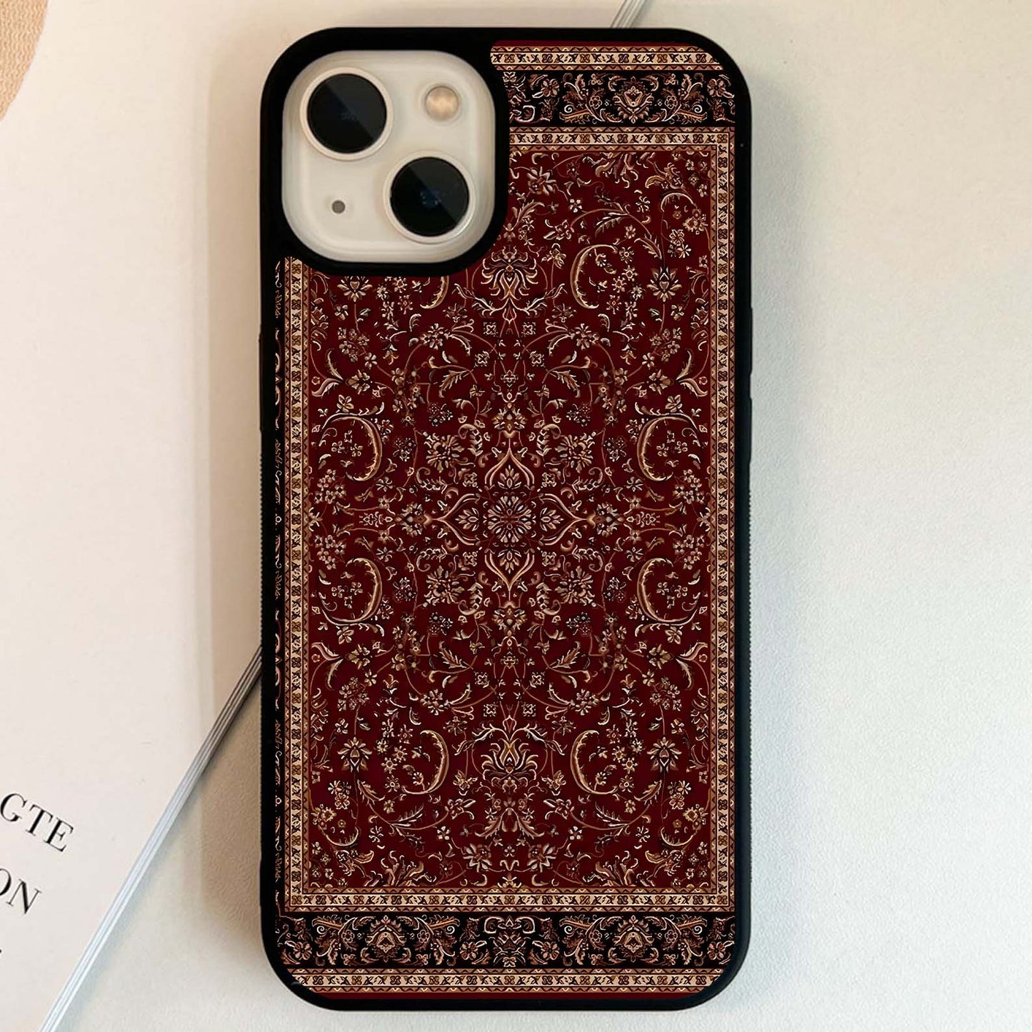 Persian rub in maroon