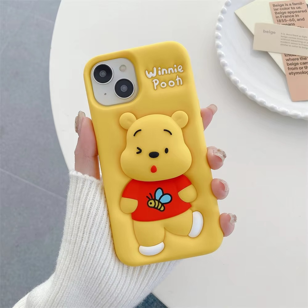 Winnie the pooh case with pop holder