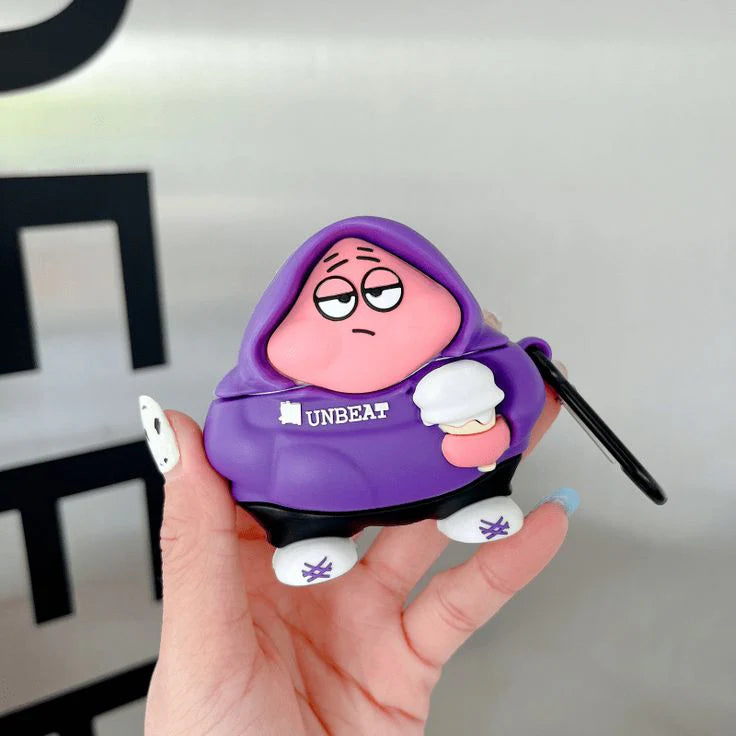 Grumpy boy cute Airpods case