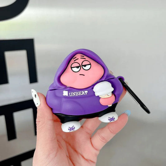 Grumpy boy cute Airpods case