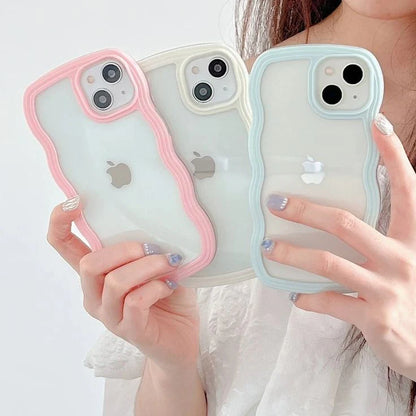 Wavy candy curve iphone case