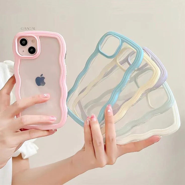 Wavy candy curve iphone case