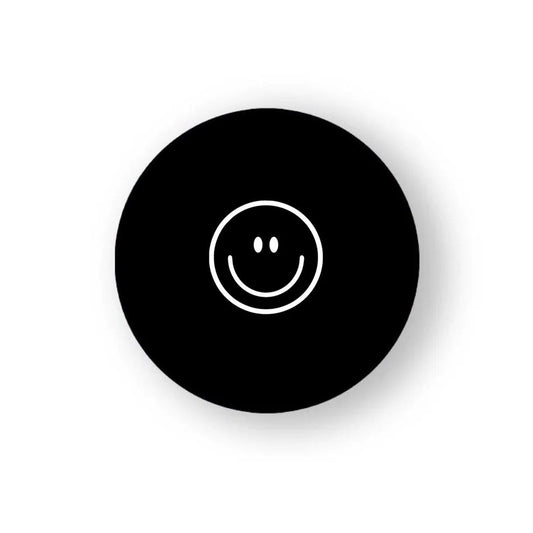 Blakc Smiley Pop Grippers