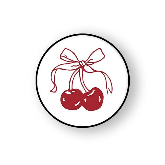 Cherry Bow Pop Grippers