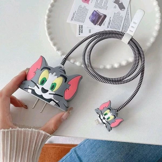 Tom iphone cable charger protector