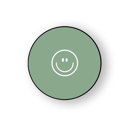 Green Smiley Pop Grippers