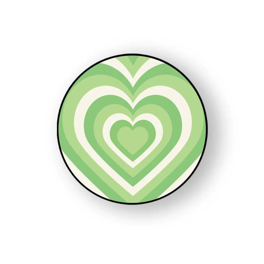 Green Y2k Heart Pop Grippers