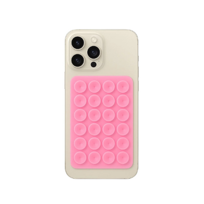Silicon suction phone case mount