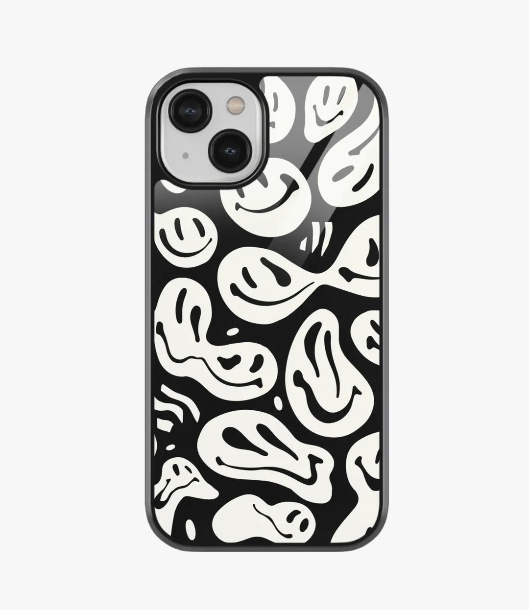 Melting Balck Smiley Designer Case Case