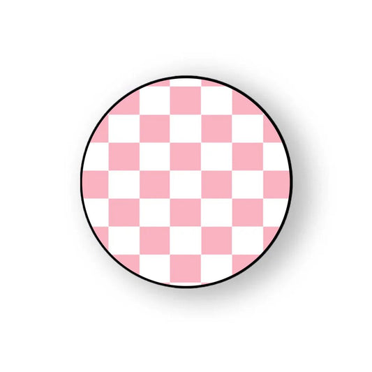 Pink Checkers Pop Grippers