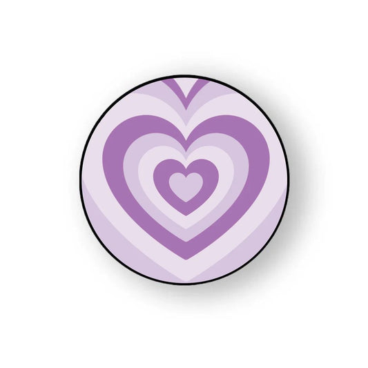 Purple Y2k Heart Pop Grippers
