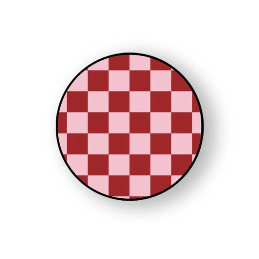Red Checks Pop Grippers
